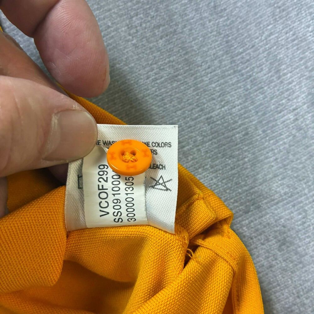 Under Armour Polo Shirt Men Small Yellow HeatGear Golf Athletic Performance Logo - Picture 5 of 10